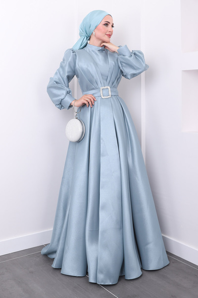 İmajButik Βραδινό φόρεμα με μανίκια με μπαλόνι