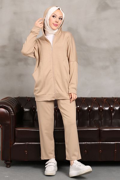 İmajButik Σετ Oysho με κουκούλα με φερμουάρ