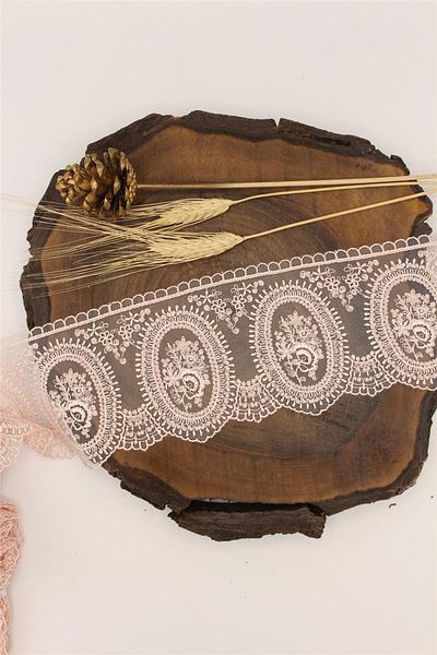 Gül Organza 70139 - 9 Mt Guipure Powder