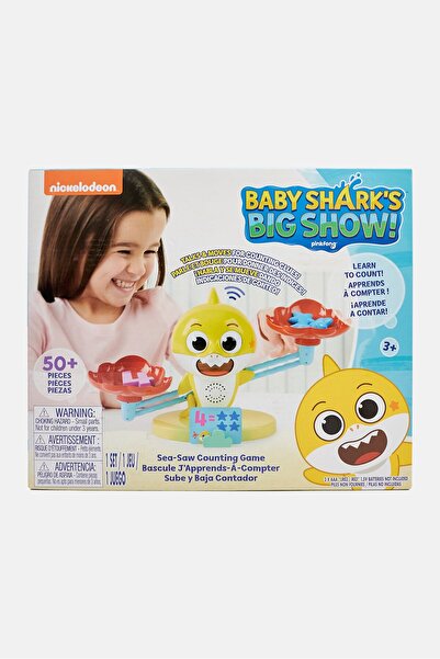 NİCKELODEON لعبة العد من Baby Shark Sea Saw، مجموعة باللون الأبيض