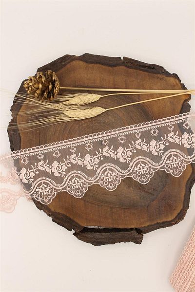 Gül Organza 70127 Guipure - 9 Mt Powder