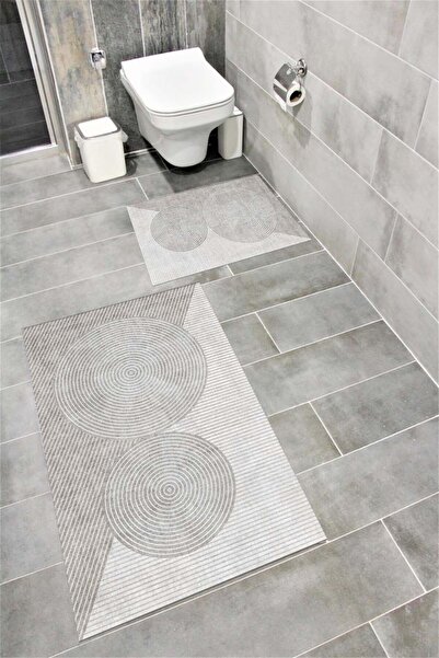 Bordo Halı Su Emici Yumuşak Kaymaz Taban Sünger Dolgulu  Yıkanabilir Dekorati...