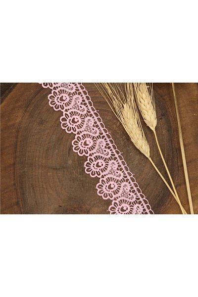 Gül Pink Guipure 1185 - 9 Mt