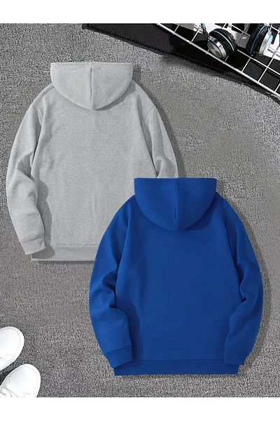 Karatopak Pachet de 2 hanorace unisex oversize cu glugă