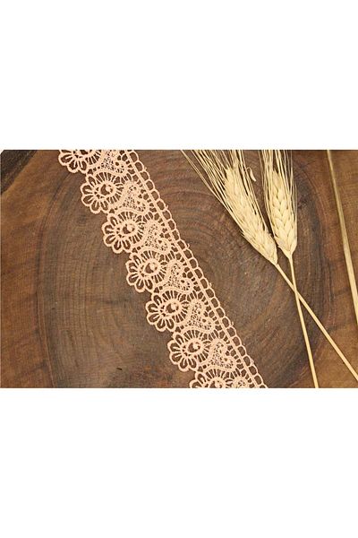 Gül Guipure 1185 - 9 Mt Salmon Fabric