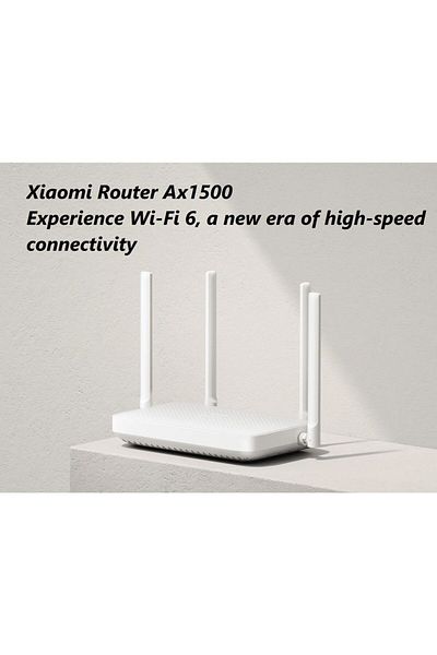Xiaomi راوتر واي فاي 6 فائق السرعة AX1500 DVB4415UK - أبيض