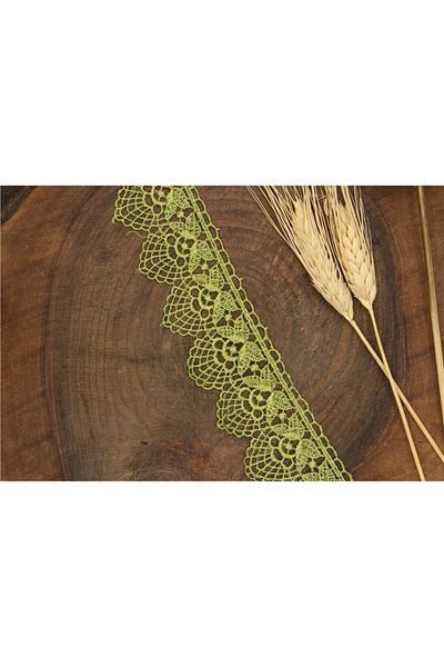 Gül Green Guipure 1157 - 9 Mt