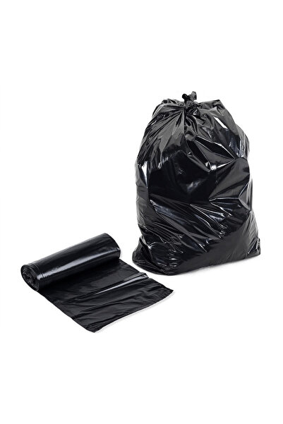 TiriStore Hantal Boy Endüstriyel Çöp Poşeti Siyah 1 Rulo (10 Adet)  600 Gr 100x150 Cm Siyah