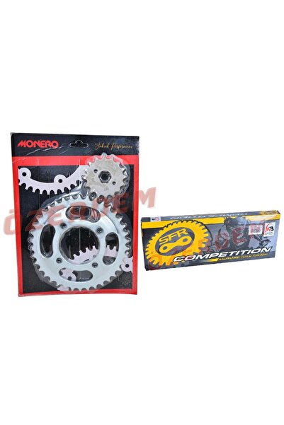 SEVGENT 125Cg Cgl Kaplinli Ön-Arka Dişli Zincir Set Mnr-Sfr 428 110L 45-15T