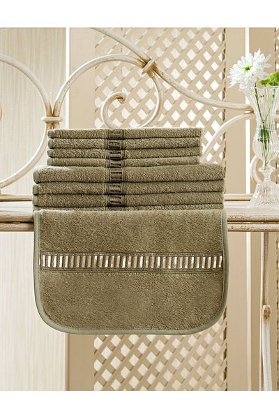 Gül Güler Green Lace Colber Hand Towel