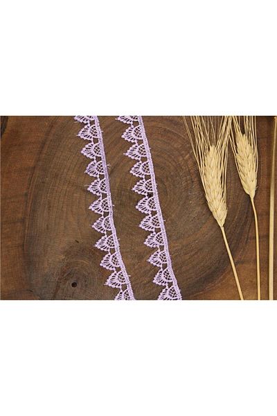 Gül Guipure 1103 - 9 Mt Lilac Color Guipure