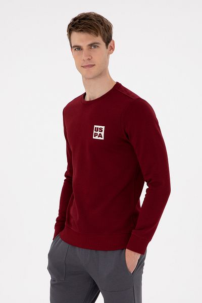 U.S. Polo Assn. سترة رجالية باللون العنابي 50293456 -VR014