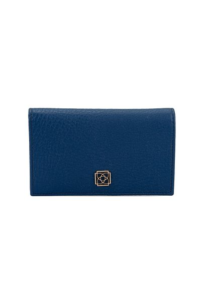Desa Women's Navy Blue Leather Wallet