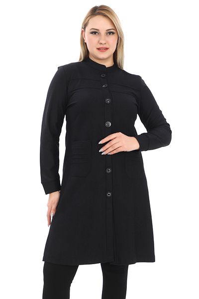 TRENDSE Cardigan de iarnă pentru mama cu nasturi Cardigan lung