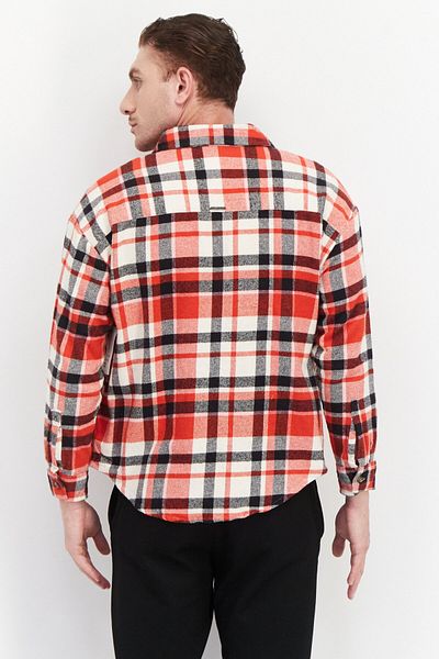BİLLABONG Men Regular Fit Plaid Casual Shirts, Red Combo