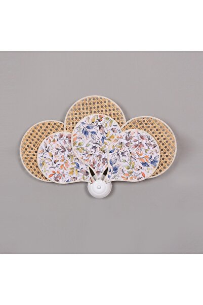 Mylamp Yeni Papatya Doğal Hazeran & Keten Kumaş Aplik