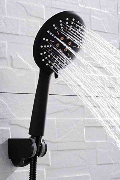 Mayaglory Siyah Mafsallı Duş Seti, Banyo Seti, Örgülü Duş Hortumu, Mat Siyah