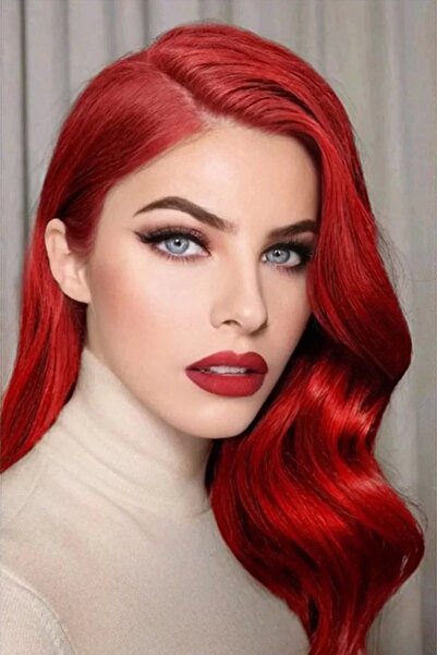 Genel Markalar Misotrend Isıya Dayanıklı Yarımay Çıt Çıt Saç 39 Şarap Kızıl D...