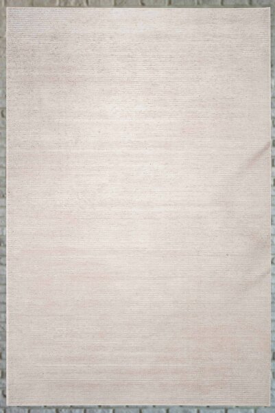 Serente Home Çizgi Desenli Yıkanabilir Kaymaz Taban Krem Şönil Mutfak Halısı ...