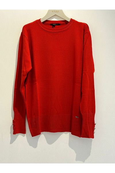 Kayra Crew Neck Knitted Blouse