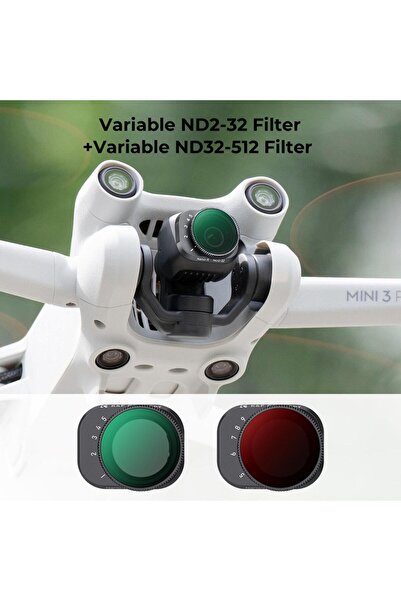 K&F CONCEPT Dji Mini 3 Pro Ve Mini 3 İçin Değişken Nd Filtre Seti (nd2-nd32 + Nd32-nd512Uyumlu