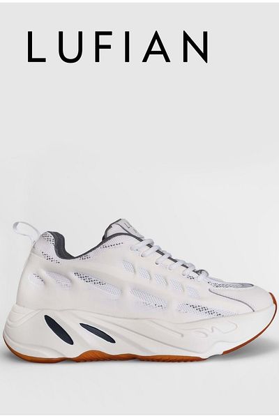 Lufian 111230238   - Travis Casual Ανδρικό λευκό δερμάτινο αθλητικό παπούτσια