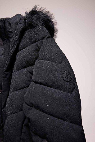 DeFacto Women's Coat C8505Ax/Bk81 Black