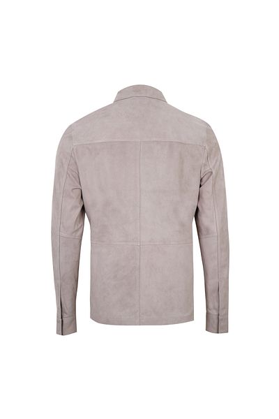 Desa Osvaldo Mink Men's Suede Leather Shirt