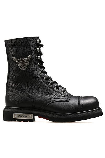 Harley Davidson Black Leather Women's Young Boots