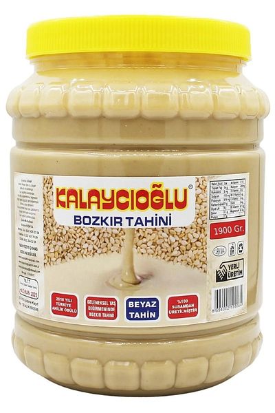 Kalaycıoğlu Bozkır Tahini Center White Natural Tahini 1900 g (Stone Mill)