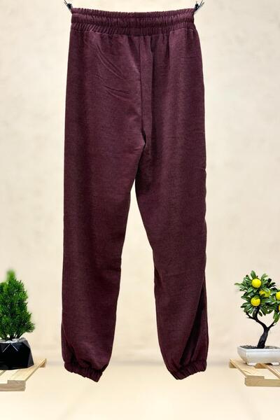 sahnemoda Bel Lastikli Cepli Penye Pantolon