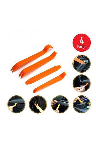 BTM OTOMOTİV 4 Piece Auto Interior Panel - Tape Removal Apparatus Set