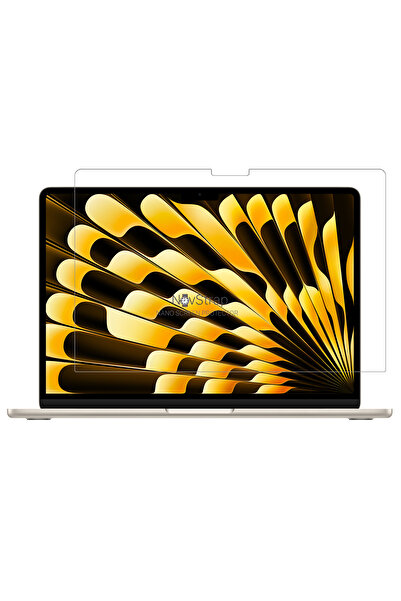 NovStrap Apple MacBook Air M3 - 13.6 Inch A3113 Glossy Case + Clear Keyboard Case+Film