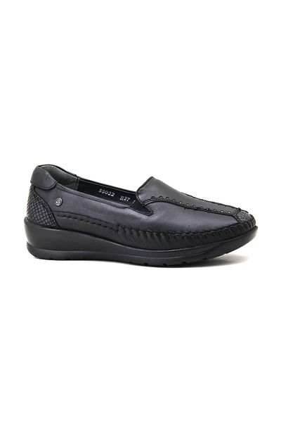 Forelli Lina 55022 Pantofi de damă confort negri din piele