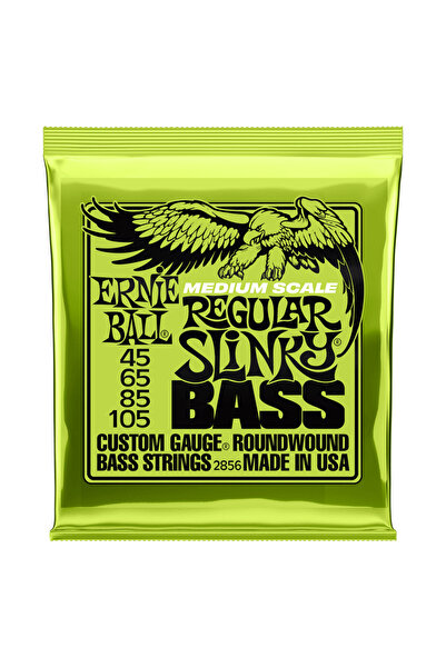 Ernie Ball Звичайна Slinky 45-105 Нікелева обмотка Середня шкала Бас-теле
