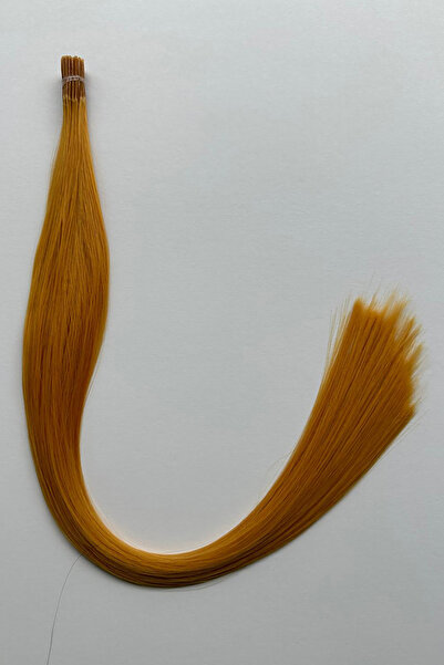 Eva Peruk Fiber Renkli Boncuk Kaynaklık Saç Turuncu 10 Adet +takım Boncuğu