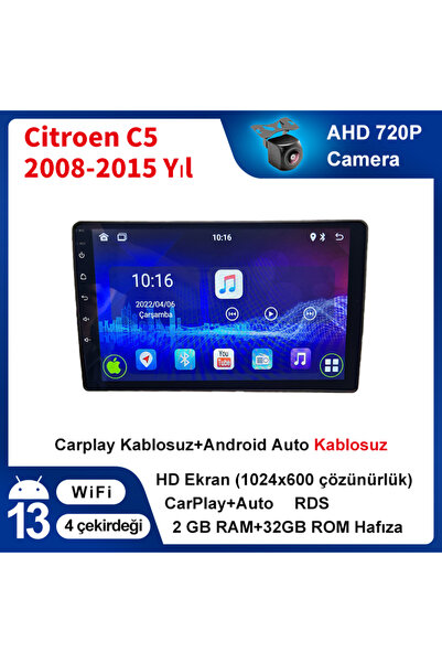 CONİNG Citroen C5  yıl)2GB Ram 32GB Rom Android  Kablosuz Carplay Navigasyon ...