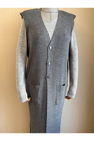 TEK Smoked Knitwear Long Ribbed Tunic Vest