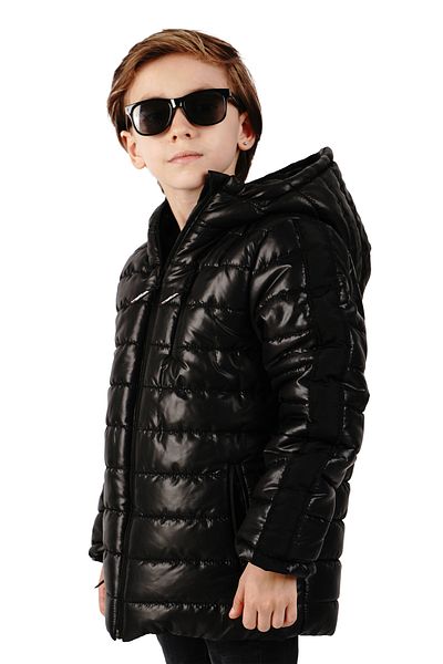 Merdia Boy's Hooded Coat Waterproof and Windproof Fur Inside