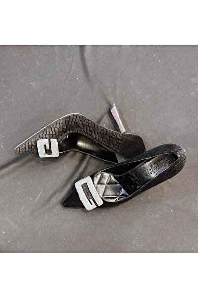 MİSS PARK MODA SİYAH KROKA KADİFE AYAKKABI