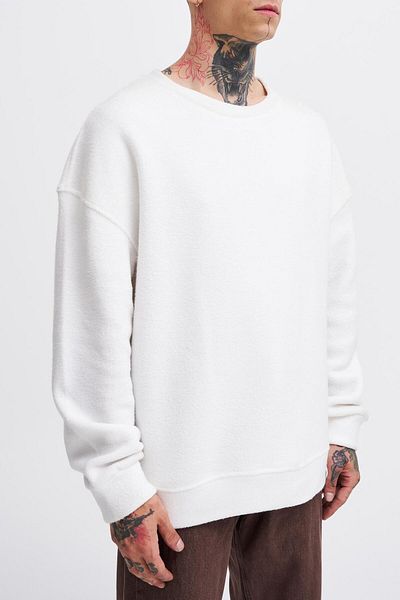 Machinist Ανδρικό φούτερ Basic Fleece Oversize Ecru