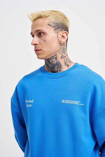 Machinist Чоловічий светр Oversize Saks з принтом Smoking Kill