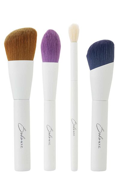 Soho N.Y.C. 4-Piece Facial Makeup Brush Set - V704 V705 V706 V702