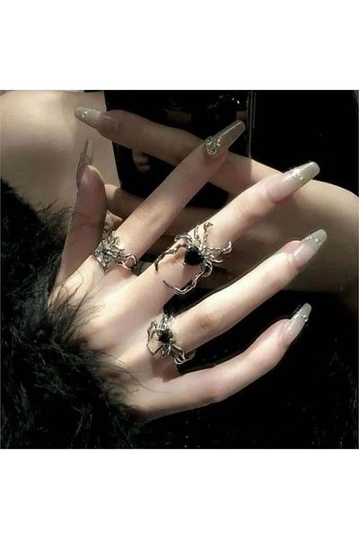 Köstebek Spiderweb Trifecta Triple Ring