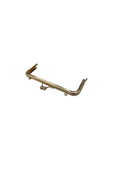 Gül Çanta Klips Kare - 16 cm Altın