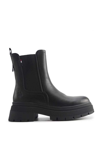 U.S. Polo Assn. ΒΑΣΗ. Polo Assn. ILLY 4PR Μαύρα γυναικεία μποτάκια Chelsea