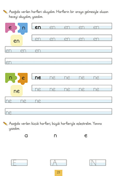 STAAU Çocuk İlkokul 1. Sınıf  Kaynak Kitapları Serisi / Okuma - Yazma Kitabım (Yeni Müfredat - Anetil)