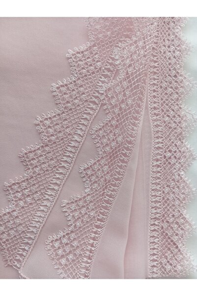 NUMİSTORE İğne oyası pudra renk tül oyası modeli namaz örtüsü