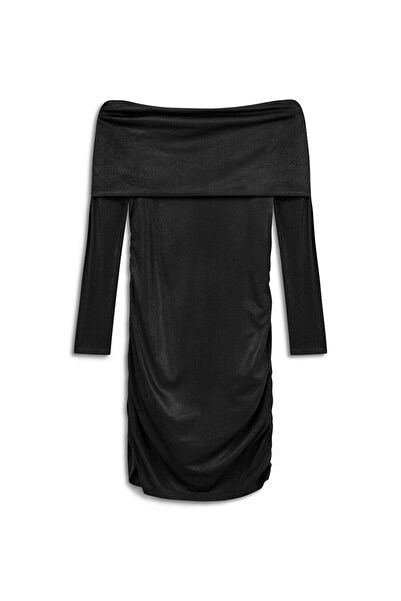 Twist Glossy Textured Dress