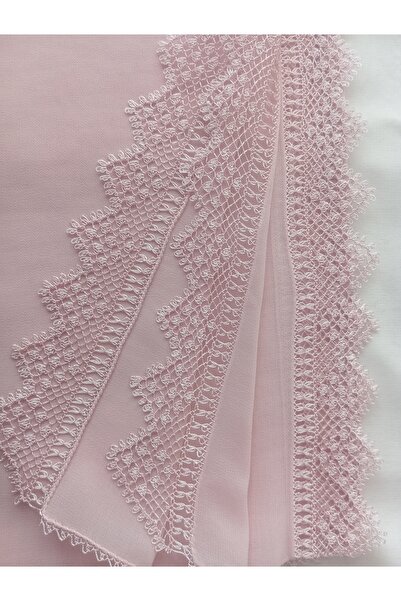 NUMİSTORE İğne oyası pudra renk tül oyası modeli namaz örtüsü